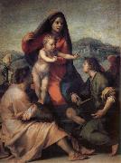 Andrea del Sarto Holy Family with Angels oil on canvas